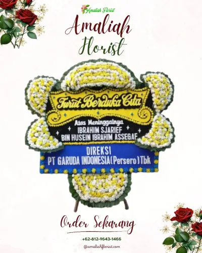 Papan Bunga Duka di Warung Muncang